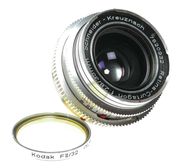 Schneider Retina-Curtagon f:2.8/35mm film Kodak reflex camera wide angle lens
