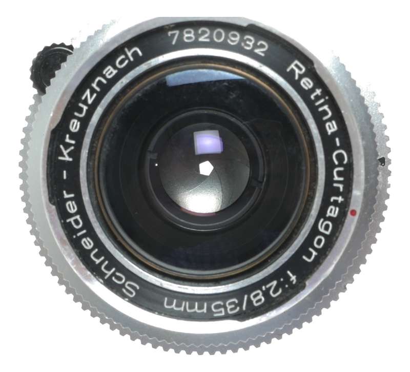 Schneider Retina-Curtagon f:2.8/35mm film Kodak reflex camera wide angle lens