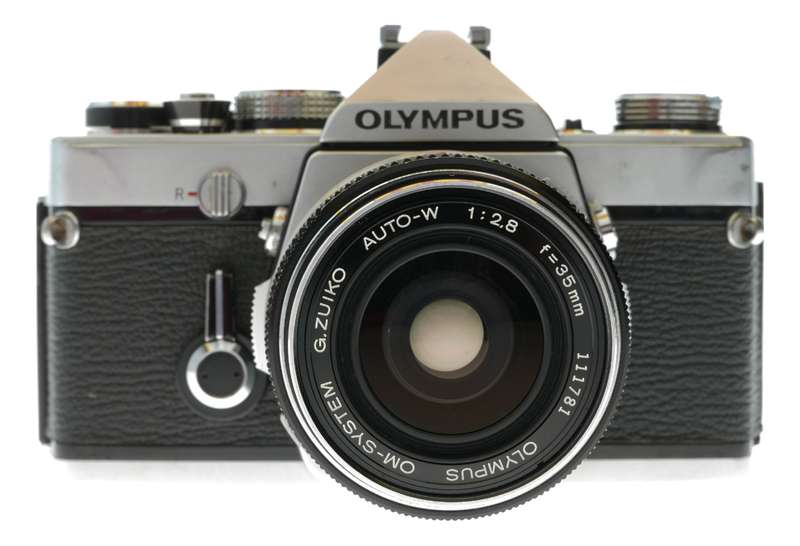Olympus OM-1 35mm film SLR camera Auto-W 1:2.8 f=35mm