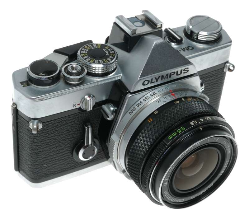 Olympus OM-1 35mm film SLR camera Auto-W 1:2.8 f=35mm