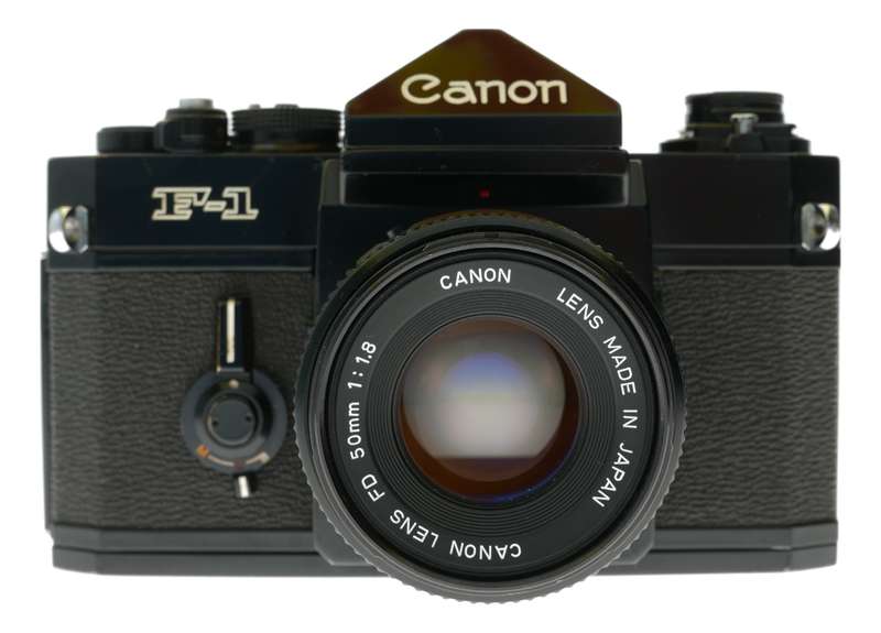 Canon F-1 vintage 35mm film SLR camera 1.8/50 2.8/28 lenses 100-200mm Zoom