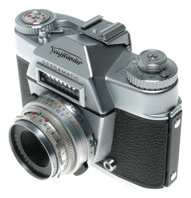 Voigtlander Bessamatic film camera Color-Skopar X 2.8/50 lens original case box papers