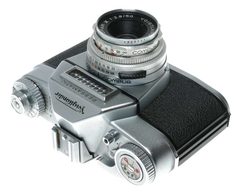 Voigtlander Bessamatic film camera Color-Skopar X 2.8/50 lens original case box papers