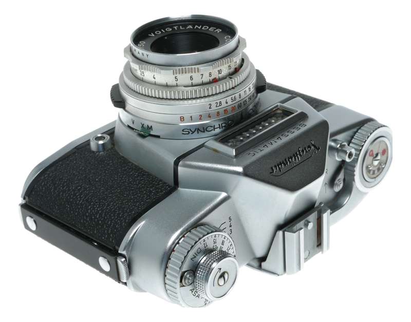 Voigtlander Bessamatic film camera Color-Skopar X 2.8/50 lens original case box papers