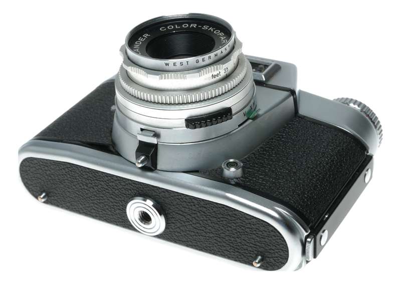 Voigtlander Bessamatic film camera Color-Skopar X 2.8/50 lens original case box papers