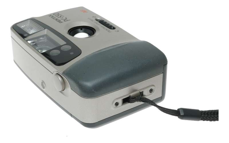 Pentax PC-550 point shoot 35mm film camera original pouch box papers