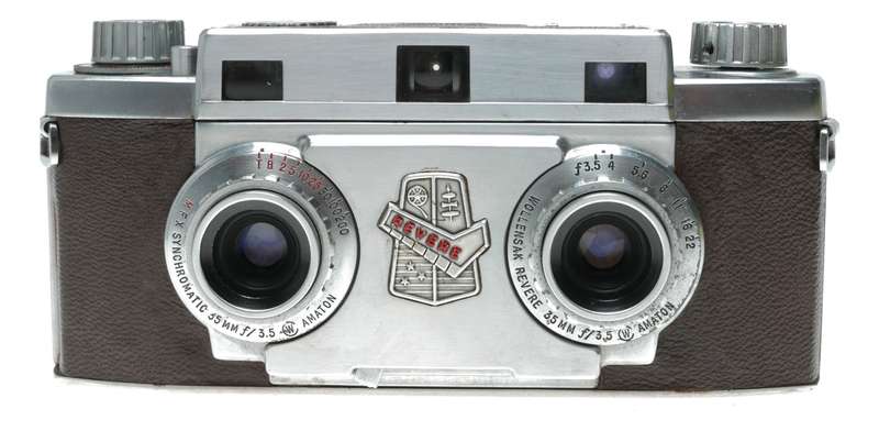Revere Stereo 33 rangefinder 35mm film camera Wollensak Amaton f/3.5