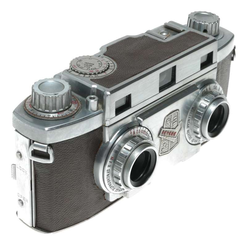 Revere Stereo 33 rangefinder 35mm film camera Wollensak Amaton f/3.5