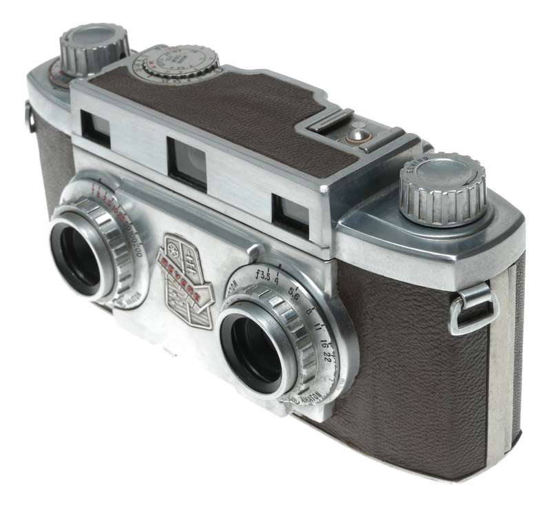 Revere Stereo 33 rangefinder 35mm film camera Wollensak Amaton f/3.5