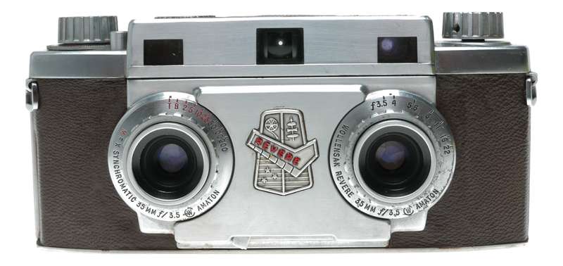 Revere Stereo 33 rangefinder 35mm film camera Wollensak Amaton f/3.5