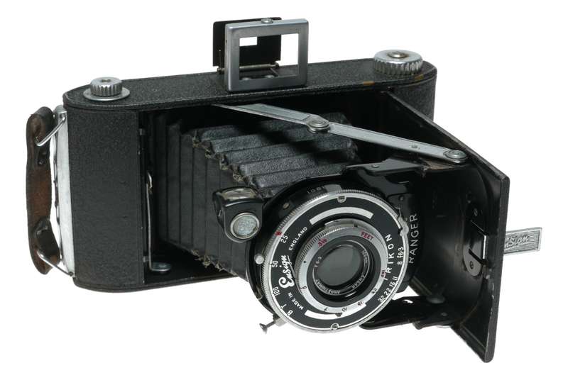 Ensign Ranger 120 rollfilm folding 6x9 camera early original black model