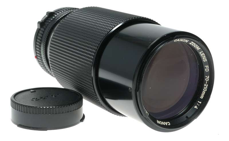 Canon FD 1:4 70-210mm Zoom 35mm film SLR camera macro lens