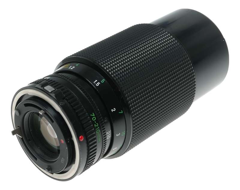 Canon FD 1:4 70-210mm Zoom 35mm film SLR camera macro lens