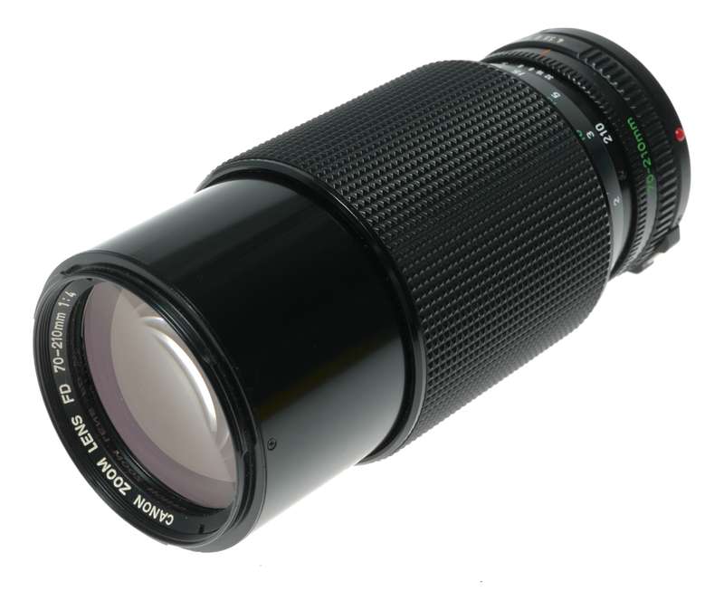 Canon FD 1:4 70-210mm Zoom 35mm film SLR camera macro lens