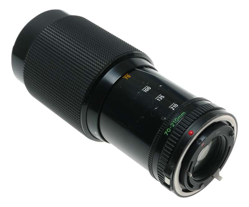 Canon FD 1:4 70-210mm Zoom 35mm film SLR camera macro lens
