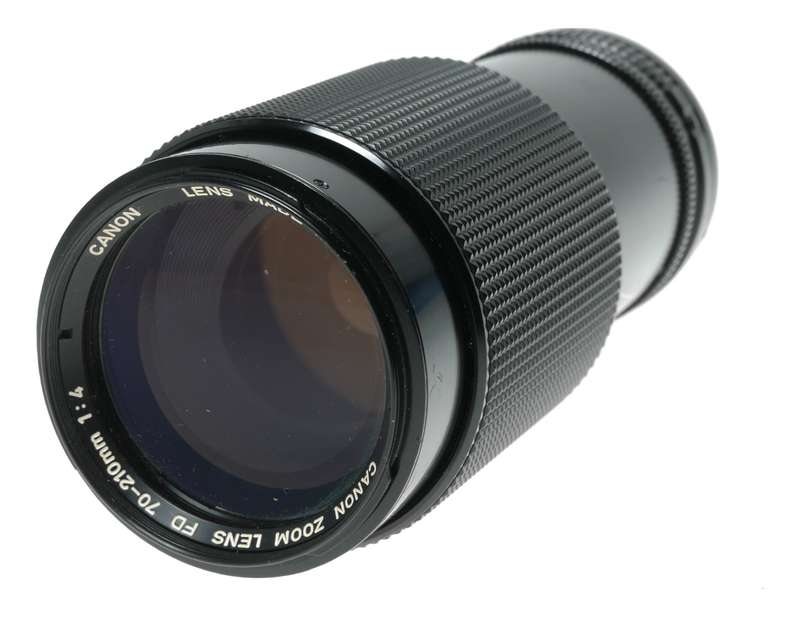 Canon FD 1:4 70-210mm Zoom 35mm film SLR camera macro lens
