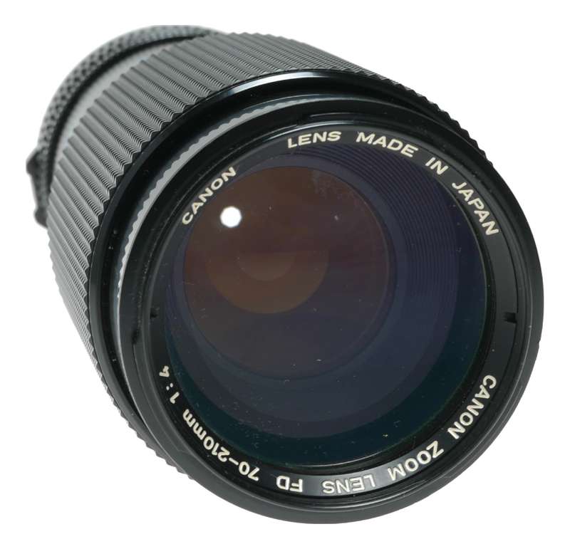 Canon FD 1:4 70-210mm Zoom 35mm film SLR camera macro lens