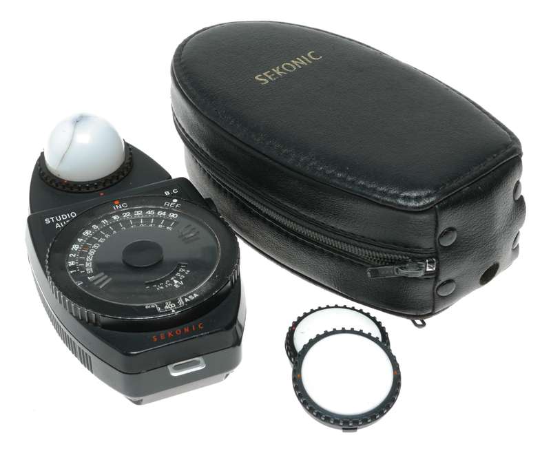 Sekonic Studio Auto II Light meter in original pouch