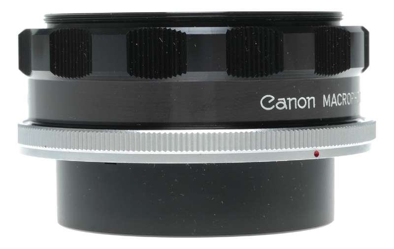 Canon Macrophoto Coupler FL 55mm camera lens reversing ring in box with papers