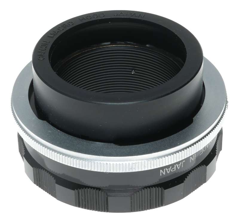 Canon Macrophoto Coupler FL 55mm camera lens reversing ring in box with papers