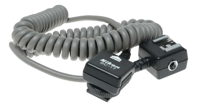 Nikon SC-17 TTL camera flash hot shoe extension remote cord cable excellent