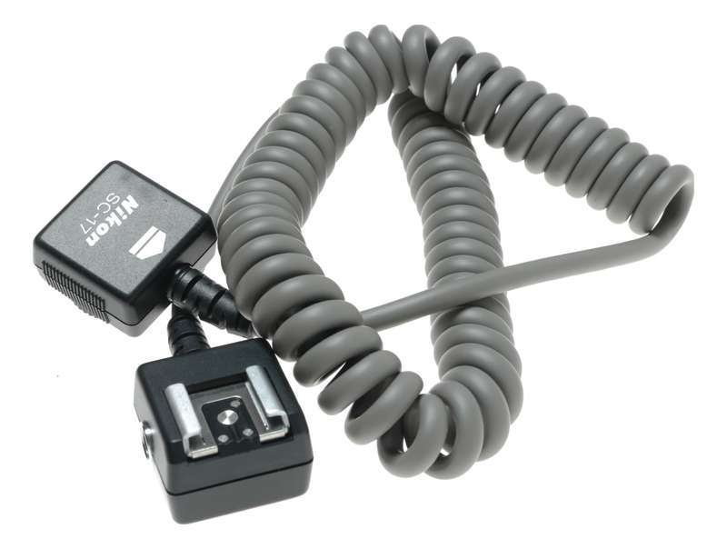 Nikon SC-17 TTL camera flash hot shoe extension remote cord cable excellent