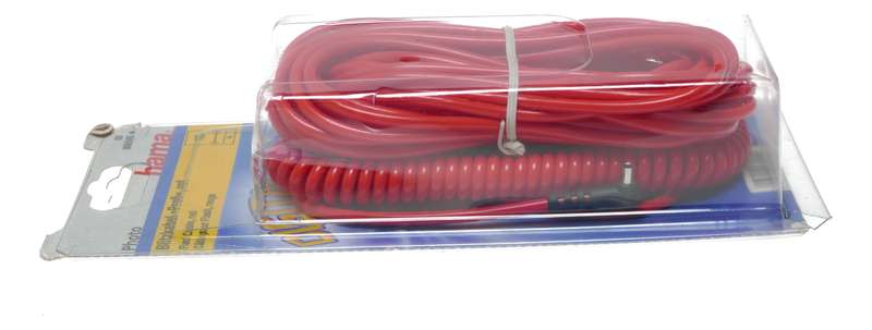 Hama camera Red Flash Cable 10m Blitzkabel Profi Rot new unused in original pack
