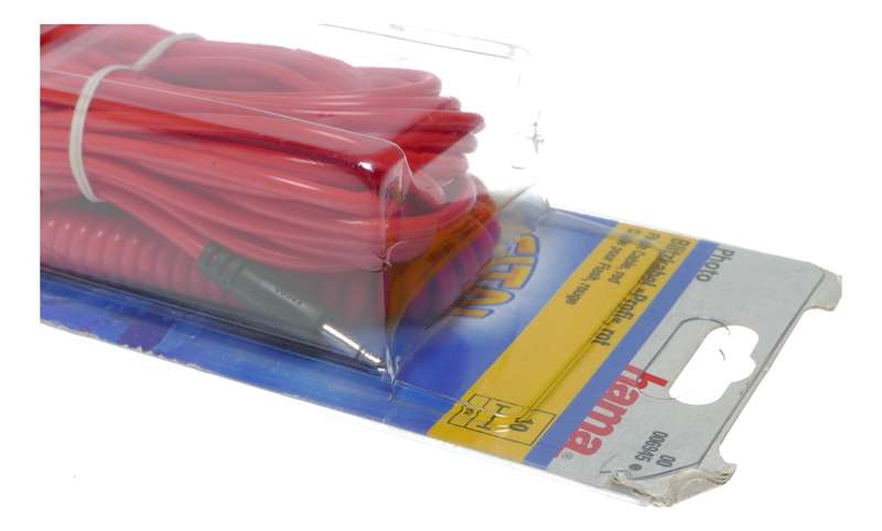 Hama camera Red Flash Cable 10m Blitzkabel Profi Rot new unused in original pack