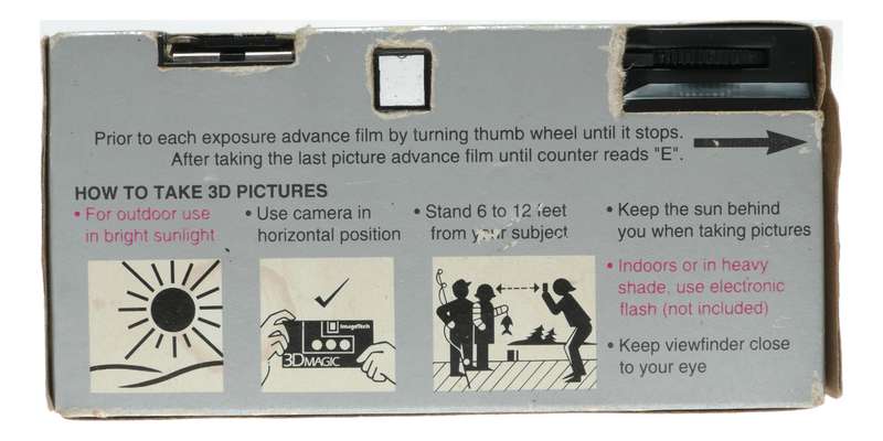 iMageTech 3D Magic 16 Exposure Single Use disposable film camera