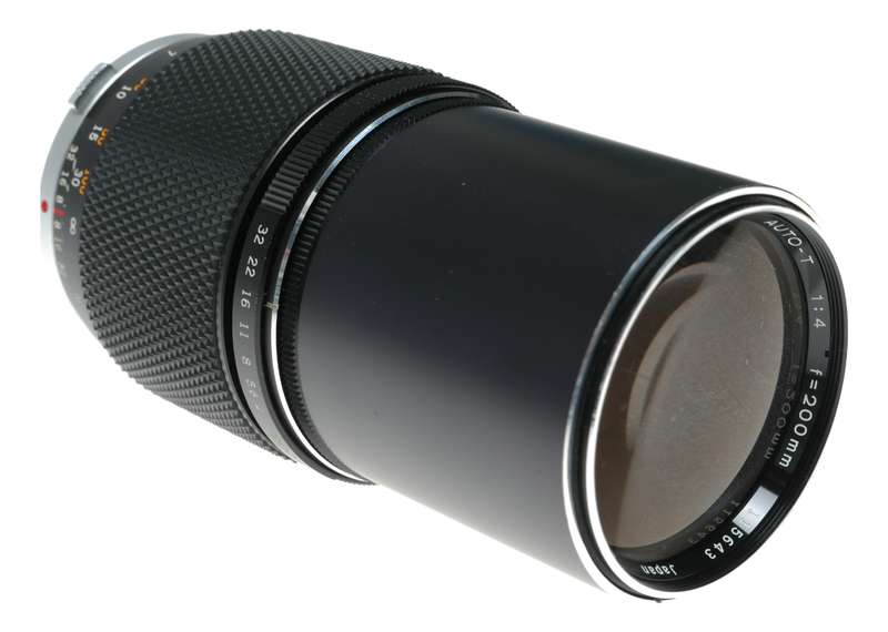 Olympus OM-System Auto-T 1:4 f=200mm E.Zuiko camera tele lens