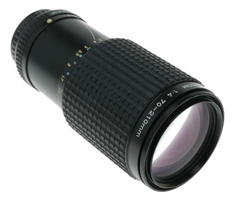 SMC Pentax-A Zoom 70-210mm macro lens fits classic 35mm film SLR camera