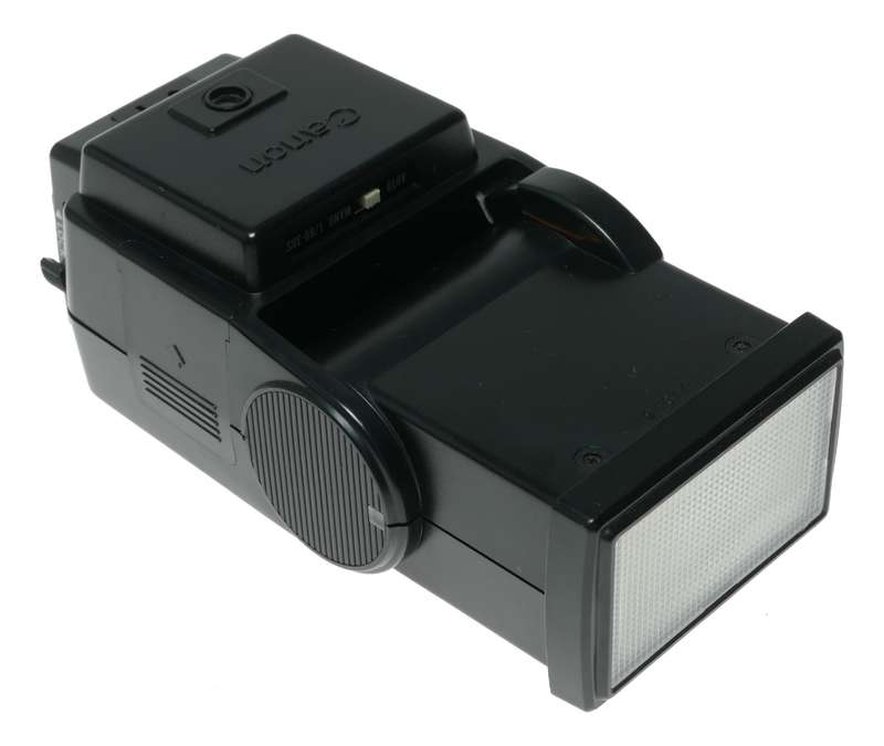 Canon Speedlite 199A hot shoe tilt head film camera flash unit pouch manual