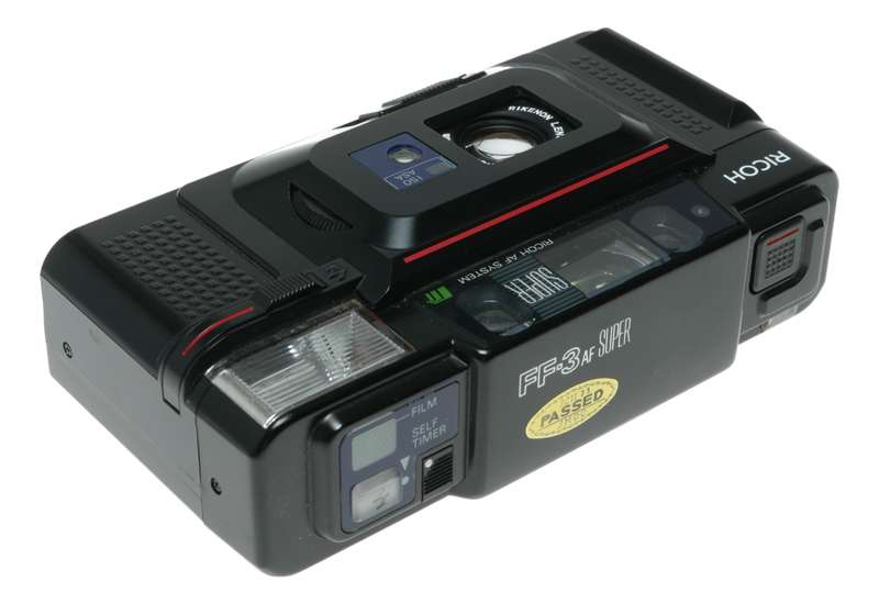 Ricoh FF-3 AF Super point shoot 35mm film camera Rikenon 3.5/35