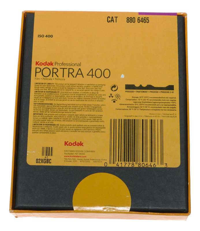 Kodak Professional Portra 400 4x5in film exp.07/2026 x10 sheets in sealed box