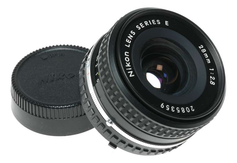 Nikon 1:2.8 28mm Series E camera wide angle lens