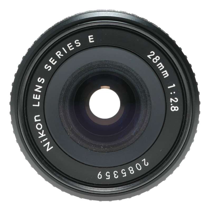 Nikon 1:2.8 28mm Series E camera wide angle lens