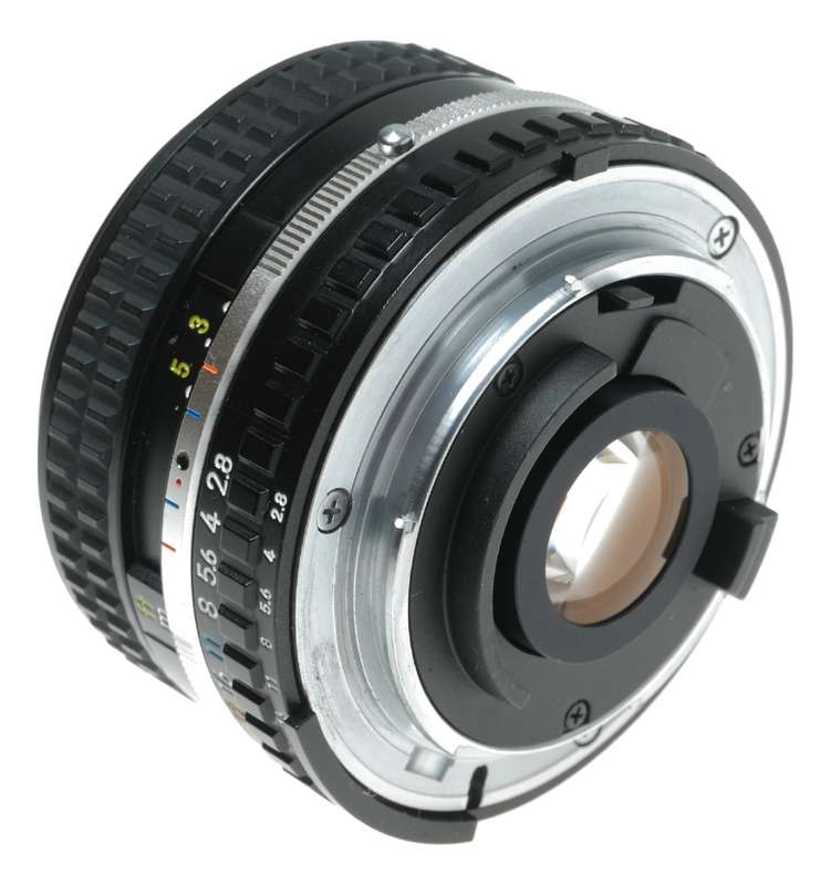 Nikon 1:2.8 28mm Series E camera wide angle lens