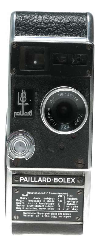 Bolex L-8 cine 8mm film movie camera later model Yvar 1:2.8 f=12.5mm