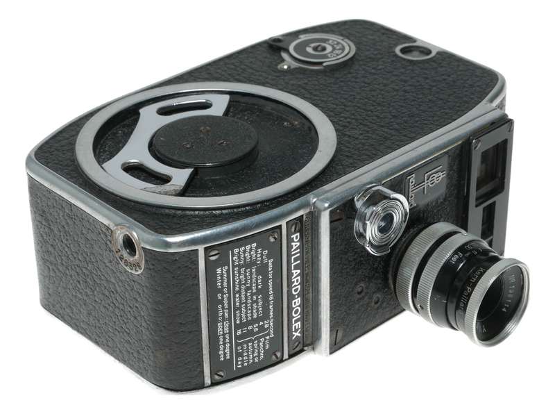 Bolex L-8 cine 8mm film movie camera later model Yvar 1:2.8 f=12.5mm