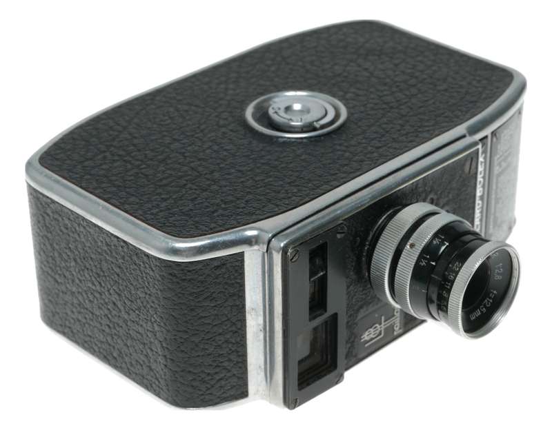 Bolex L-8 cine 8mm film movie camera later model Yvar 1:2.8 f=12.5mm