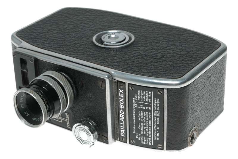 Bolex L-8 cine 8mm film movie camera later model Yvar 1:2.8 f=12.5mm