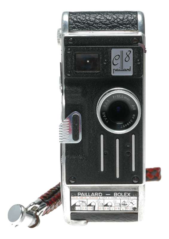 Bolex C8 movie 8mm film camera Yvar 1:2.5 f=12.5mm original strap