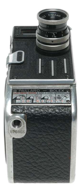 Bolex C8 movie 8mm film camera Yvar 1:2.5 f=12.5mm original strap