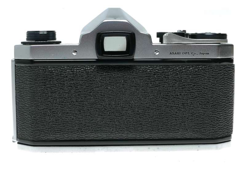 Pentax S3 35mm film SLR camera Auto Takumar 2.5/55 shade hood leather half case