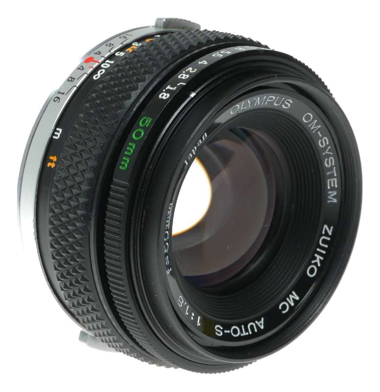 Olympus OM-System Auto-S 1:1.8 f=50mm Zuiko camera prime lens