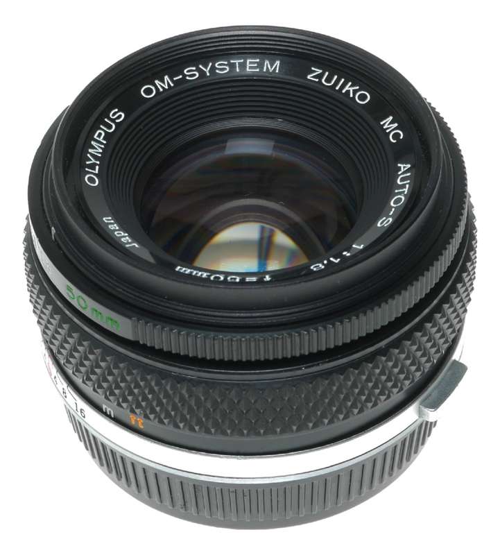 Olympus OM-System Auto-S 1:1.8 f=50mm Zuiko camera prime lens