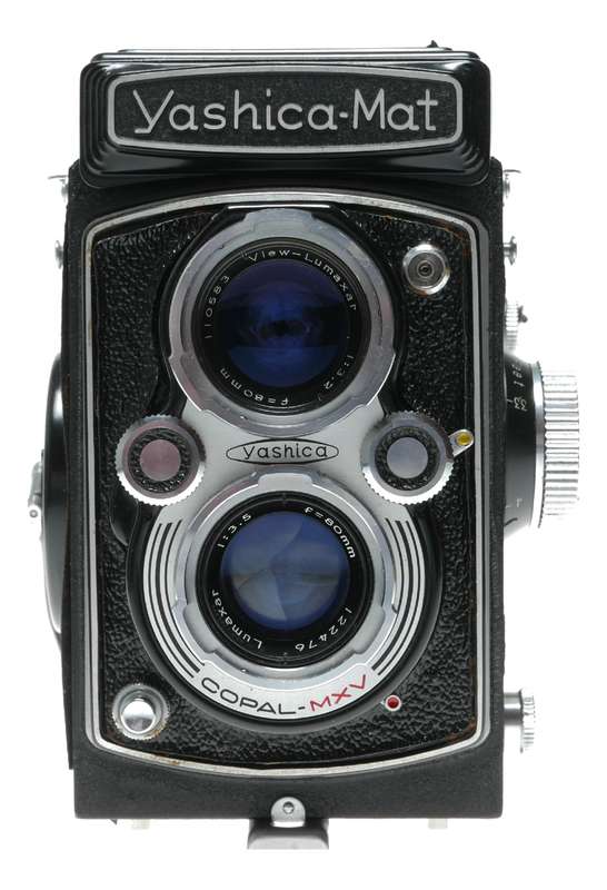 Yashica-Mat 6x6 TLR camera Lumaxar 1:3.5 f=80mm German lenses original case caps
