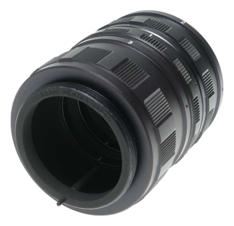 Asahi Pentax M42 camera lens extension macro tubes 1 2 3