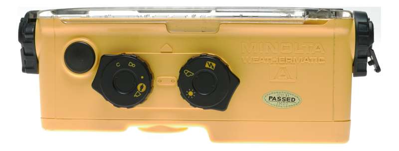 Minolta Weathermatic A watertight 110 film vintage pocket camera