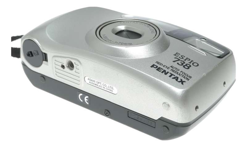 Pentax Espio 738 AF Point Shoot 35mm film camera in pouch